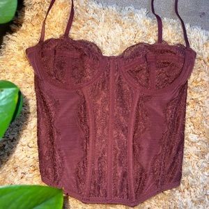 Maroon Out From Under Corset
